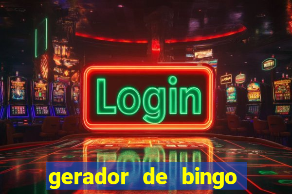 gerador de bingo cha de bebe